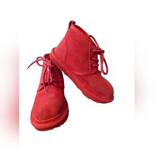 Ugg Red Kids Lace up Boots